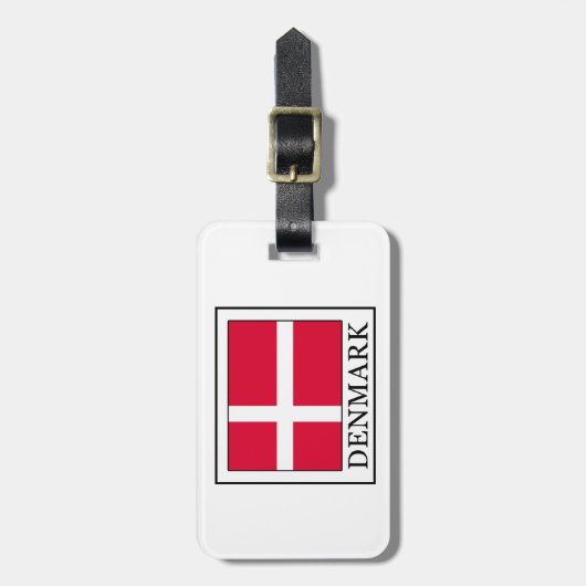 Dänemark Gepäckanhänger (Vorderseite vertikal)