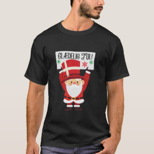 Dänemark Gl delig Jul Danish Merry Christmas Gl de T-Shirt