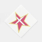 Dänemark Gold-Star-Flaggenland Serviette (Ecke)