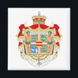 Dänemark Großwappen Magnet<br><div class="desc">Dänemark Greater Coat Arms Image Autor Sodacan https://commons.wikimedia.org/wiki/User:Sodacan</div>