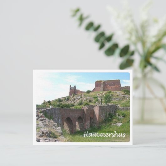 Dänemark - Hammershus - Postkarte (Stehend Vorderseite)