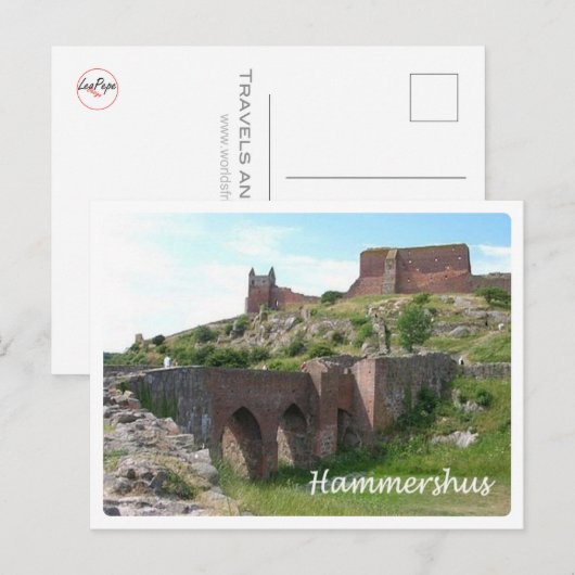 Dänemark - Hammershus - Postkarte (Vorne/Hinten)