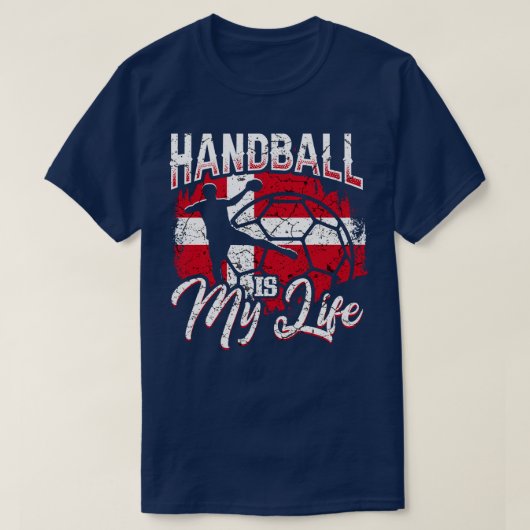 Dänemark Handball 1 T-Shirt (Design vorne)