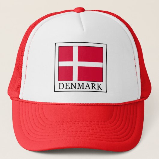 Dänemark hat truckerkappe (Vorderseite)