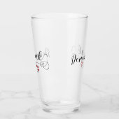 Dänemark Herz, dänische Flagge Glas (Links)