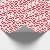 DÄNEMARK-HERZ-FORM-FLAGGE GESCHENKPAPIER (Ecke)