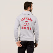 Dänemark Ice Hockey Hoodie (Schwarz voll)
