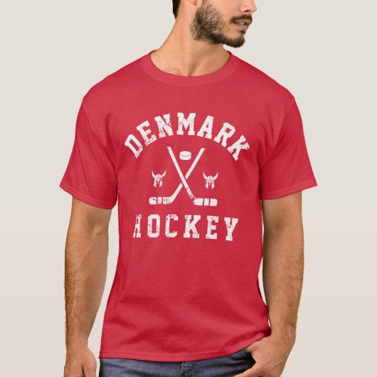 Dänemark Ice Hockey T-Shirt (Vorderseite)