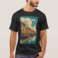 Dänemark Illustration Reise Kunst Vintage