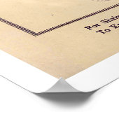 Dänemark Karikatur Karte 1868 Poster (Ecke)