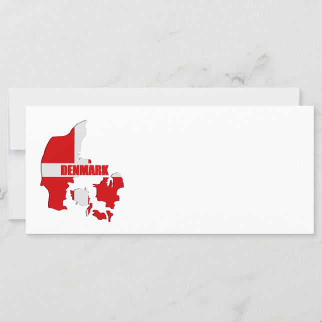 Dänemark-Karte (Vorderseite)