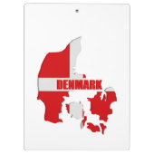 Dänemark-Karte Klemmbrett (Rückseite)