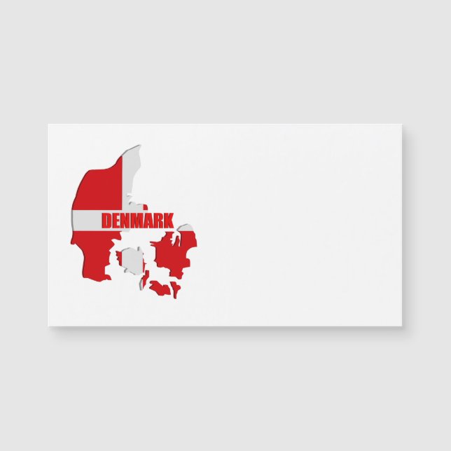 Dänemark-Karte Magnetkarte (Vorderseite)