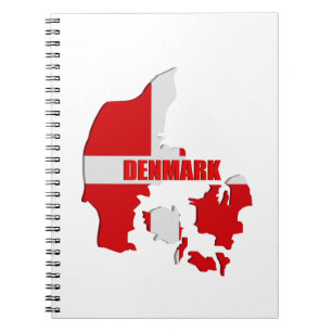 Dänemark-Karte Notizblock