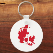 Dänemark Karte Schlüsselanhänger (Vorderseite)
