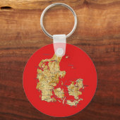 Dänemark Karte Schlüsselanhänger (Vorderseite)