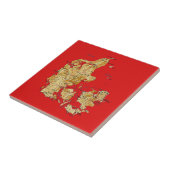 Dänemark-Karten-Fliese Fliese (Seite)