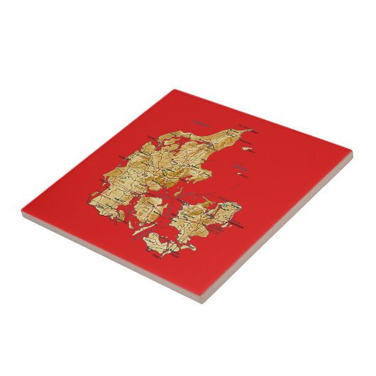 Dänemark-Karten-Fliese Fliese (Seite)