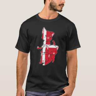 Dänemark Katzen Dänisch Dänemark T-Shirt