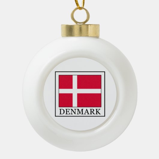 Dänemark Keramik Kugel-Ornament (Vorderseite)