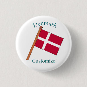 Dänemark Landesflagge Thunder_Cove Button