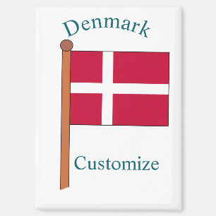 Dänemark Landesflagge Thunder_Cove Magnet