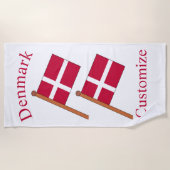 Dänemark Landesflagge Thunder_Cove Strandtuch (Vorderseite)