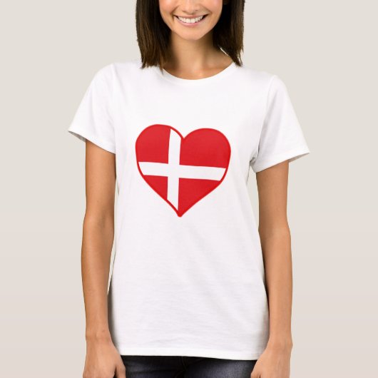 Dänemark Liebe T-Shirt (Vorderseite)