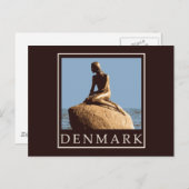 Dänemark Little Mermaid Postkarte (Vorne/Hinten)