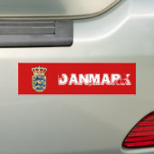 Dänemark Logo Abzeichen Wappen königliches Wappen Autoaufkleber (Auf Auto)