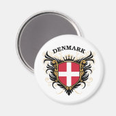 Dänemark Magnet (Vorderseite/Rückseite)