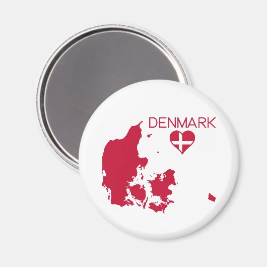 Dänemark Magnet (Vorderseite/Rückseite)