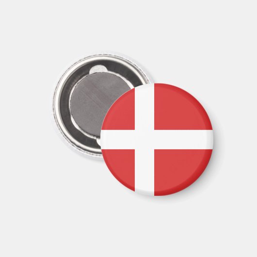 Dänemark Magnet (Vorderseite/Rückseite)