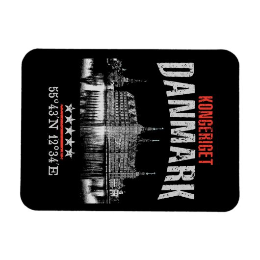Dänemark Magnet (Horizontal)