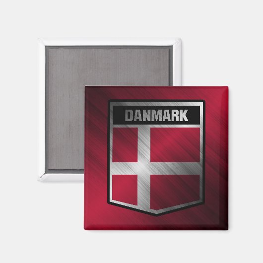 Dänemark Magnet (Vorderseite/Rückseite)