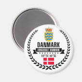 Dänemark Magnet (Vorderseite/Rückseite)