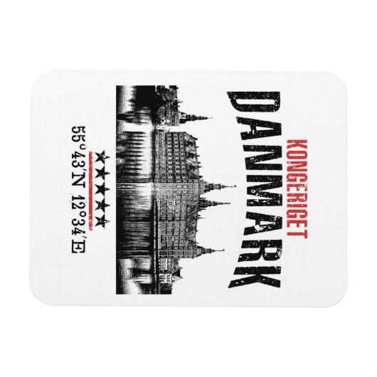 Dänemark Magnet (Horizontal)