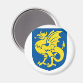 Dänemark Magnet (Vorderseite/Rückseite)