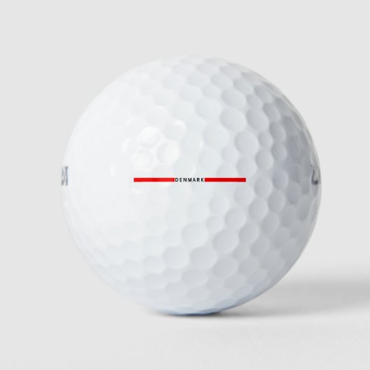 Dänemark - minimalistische Flagge Golfball (Vorderseite)