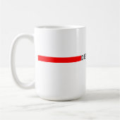 Dänemark - minimalistische Flagge Kaffeetasse (Links)
