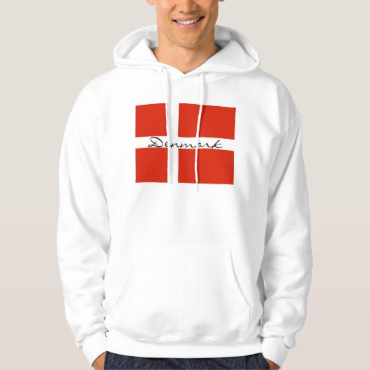 Dänemark mit Dannebrog Hoodie (Vorderseite)