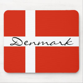 Dänemark mit Dannebrog Mousepad