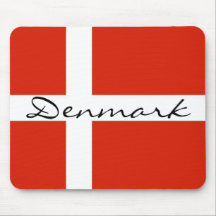 Dänemark mit Dannebrog Mousepad