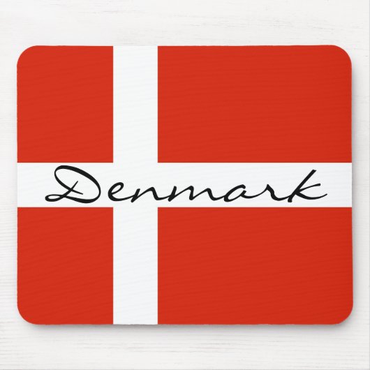 Dänemark mit Dannebrog Mousepad (Vorne)