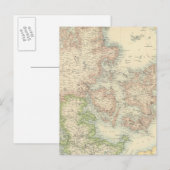 Dänemark mit Schleswig und Holstein Postkarte (Vorne/Hinten)