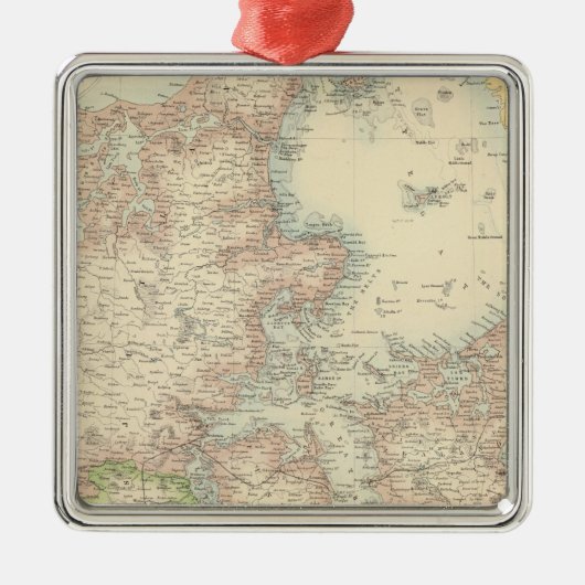 Dänemark mit Schleswig und Holstein Silbernes Ornament (Vorne)