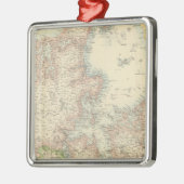 Dänemark mit Schleswig und Holstein Silbernes Ornament (Links)