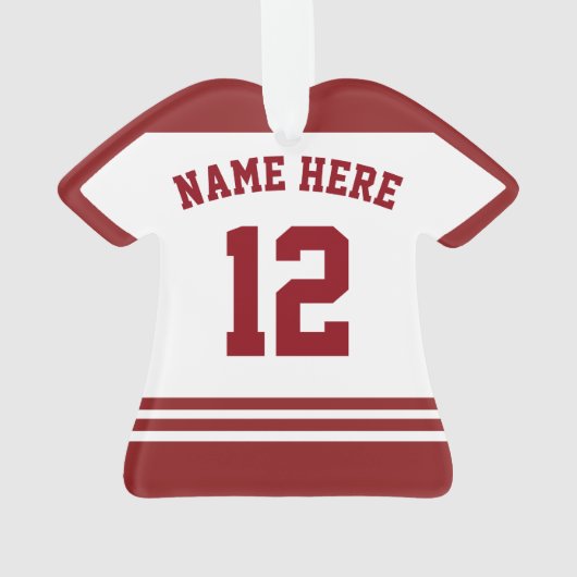 Dänemark Name & Nummer Jersey Logo Ornament (Rückseite)