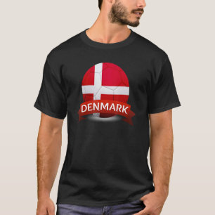 Dänemark National Team World Football Fußball Fußb T-Shirt