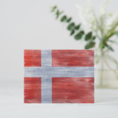 Dänemark Not leidende Flagge Postkarte (Stehend Vorderseite)